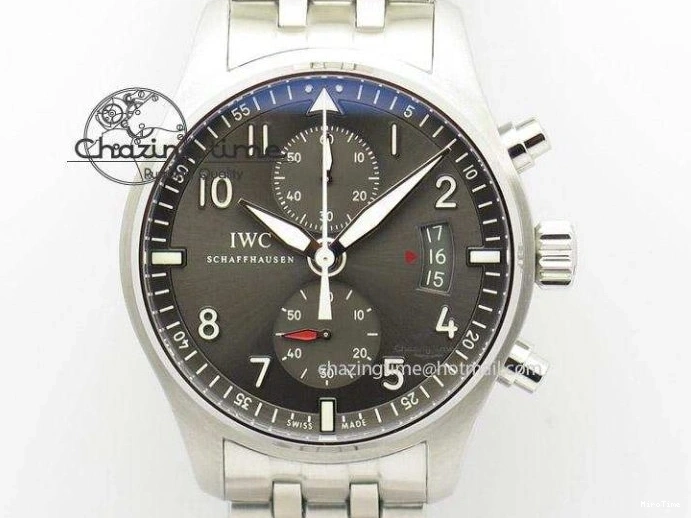 MIROTIME 0123 Big Pilot IW510301 Satin-Polished RG YLF Best Edition Black Dial On Leather Strap A Flexible 7222